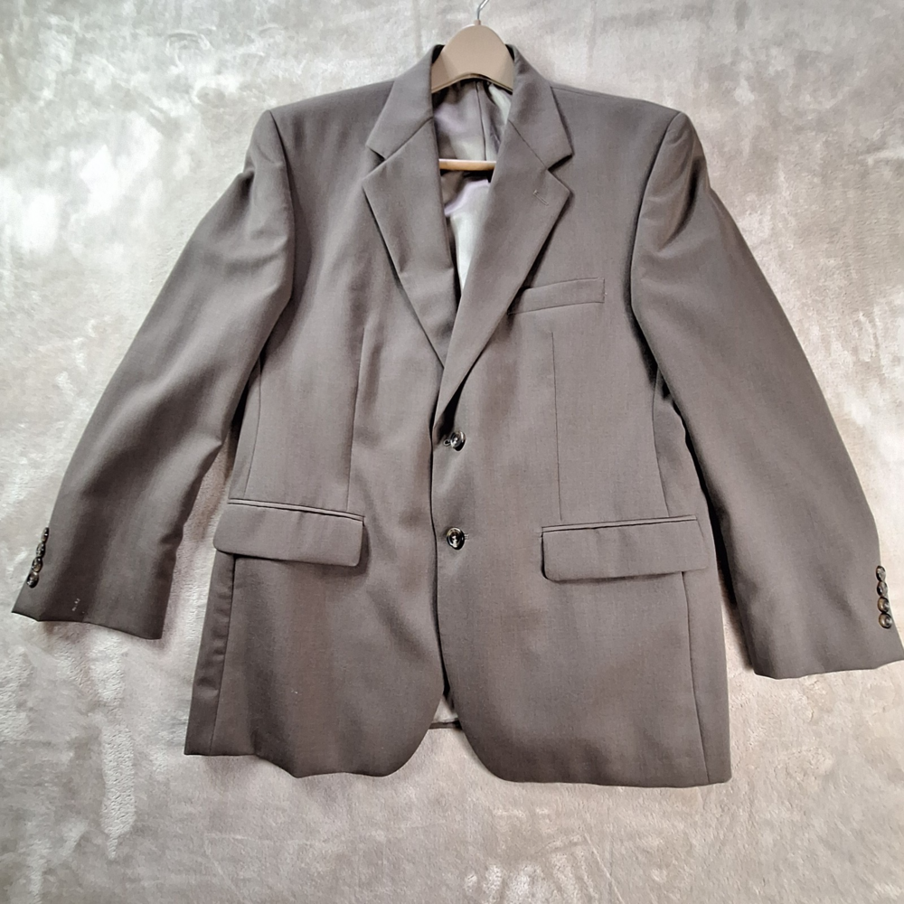 Chaps Blazer Men's 40S Tan Wool Single Breasted Ralph Lauren
